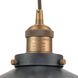 English Pub 1 Light 8 inch Antique Brass Mini Pendant Ceiling Light