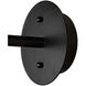 Caprese 1 Light 10 inch Matte Black Sconce Wall Light