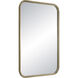 Jyn 36 X 24 inch Antique Brushed Brass Wall Mirror