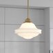 Huntley LED 12 inch Natural Brass Pendant Ceiling Light