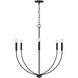 Ansley 6 Light 30.25 inch Matte Black Chandelier Ceiling Light