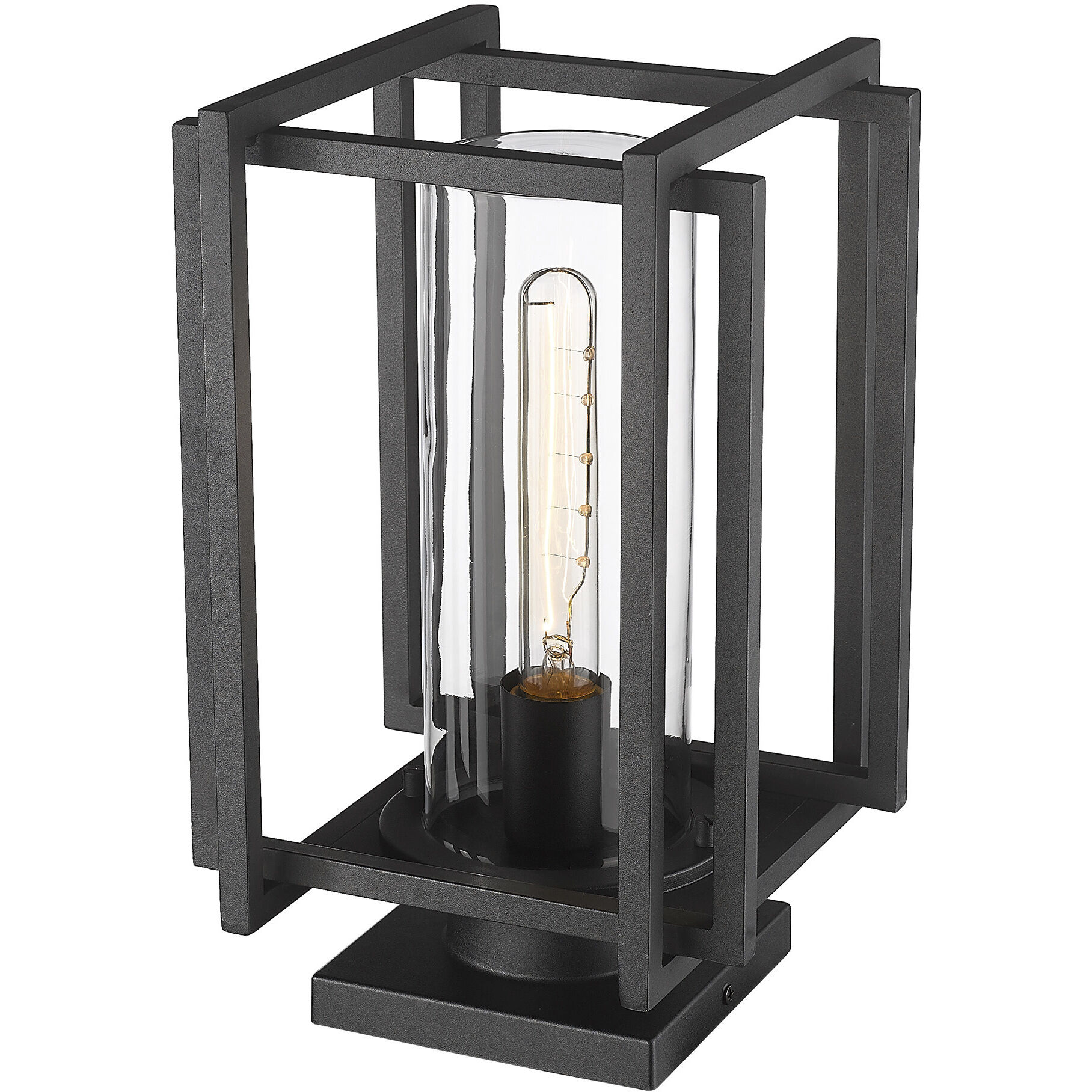 Tribeca 1 Light 8.63 inch Natural Black Outdoor Pier Mount