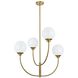 Nyomi 4 Light 30 inch Satin Gold Chandelier Ceiling Light