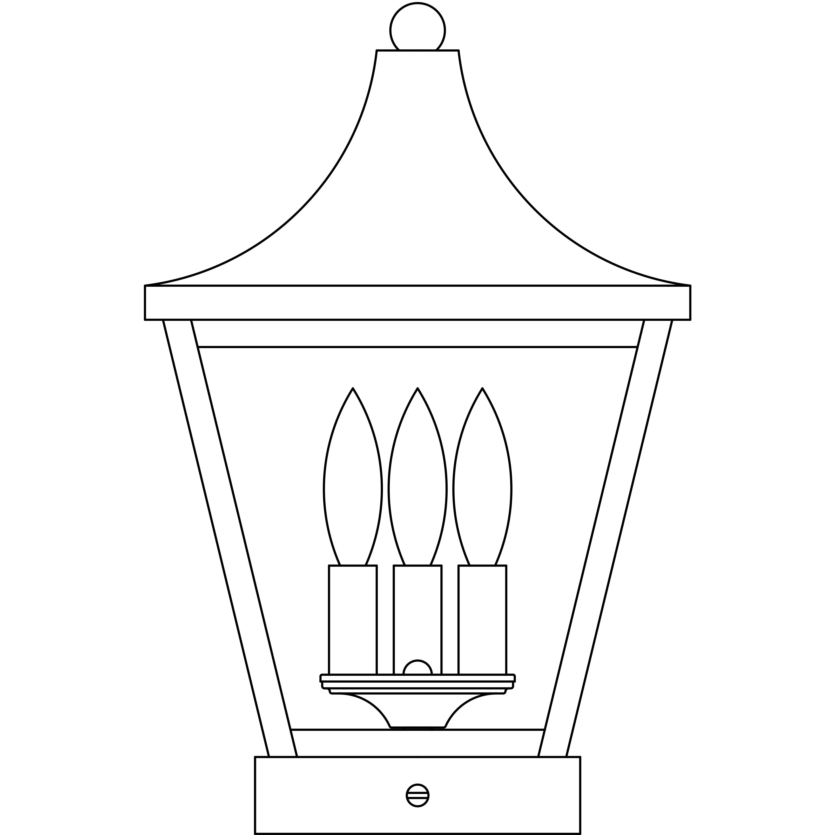 Nantes 3 Light 15.5 inch Verdigris Patina Column Mount in Rain Mist