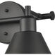 Abbington 2 Light 17.5 inch Matte Black Vanity Light Wall Light