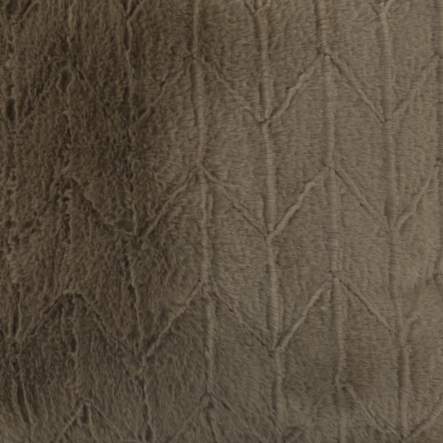 Puff Angora Moss Scroll Chair with Cover