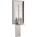 Ray Booth Beza LED 5.75 inch Polished Nickel and Mirror Single Reflector Sconce Wall Light