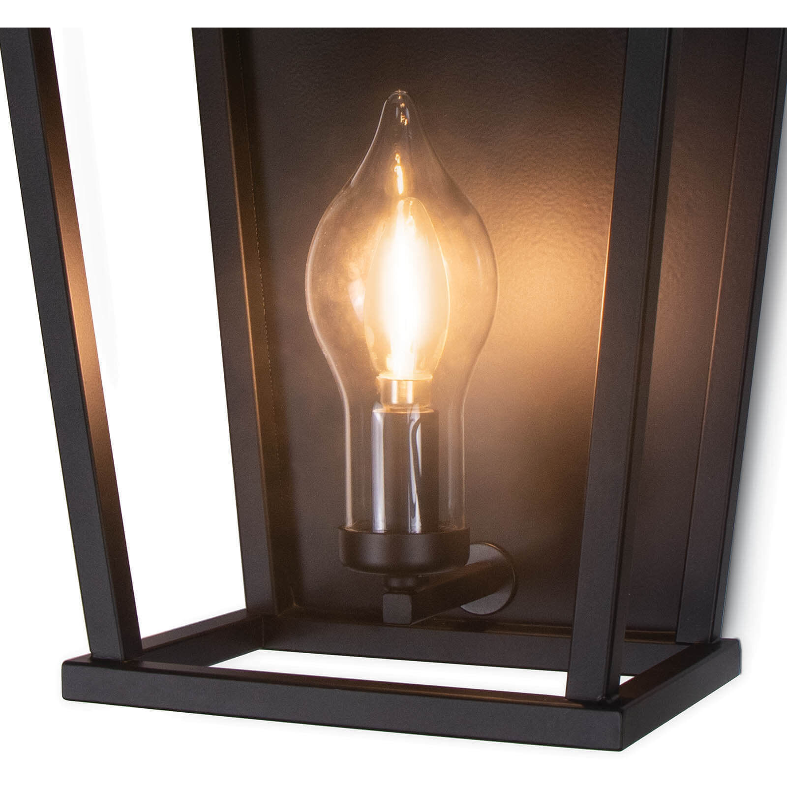 Hampton 1 Light 17.5 inch Black Outdoor Wall Sconce
