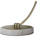 Luna Bella 25 inch 9 watt Weathered Brass and White Table Lamp Portable Light