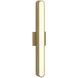 Atticus LED 23.62 inch Matte Brushed Brass Bathroom Wall Light