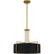 Hanley 4 Light 20 inch Aged Brass Pendant Ceiling Light
