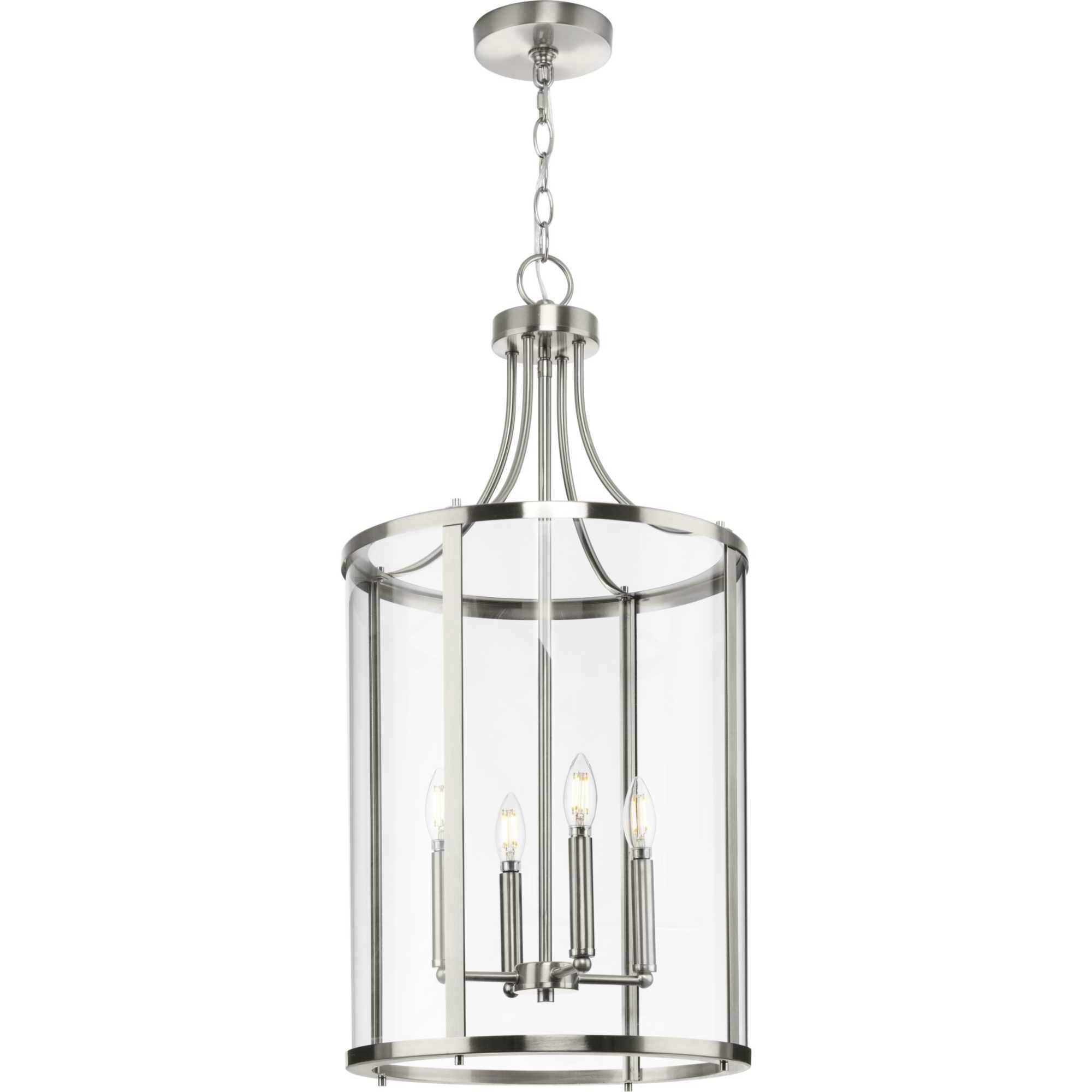 Gilliam 4 Light 15 inch Brushed Nickel Foyer Light Ceiling Light