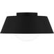 Damascus 1 Light 16 inch Matte Black Flush Mount Ceiling Light