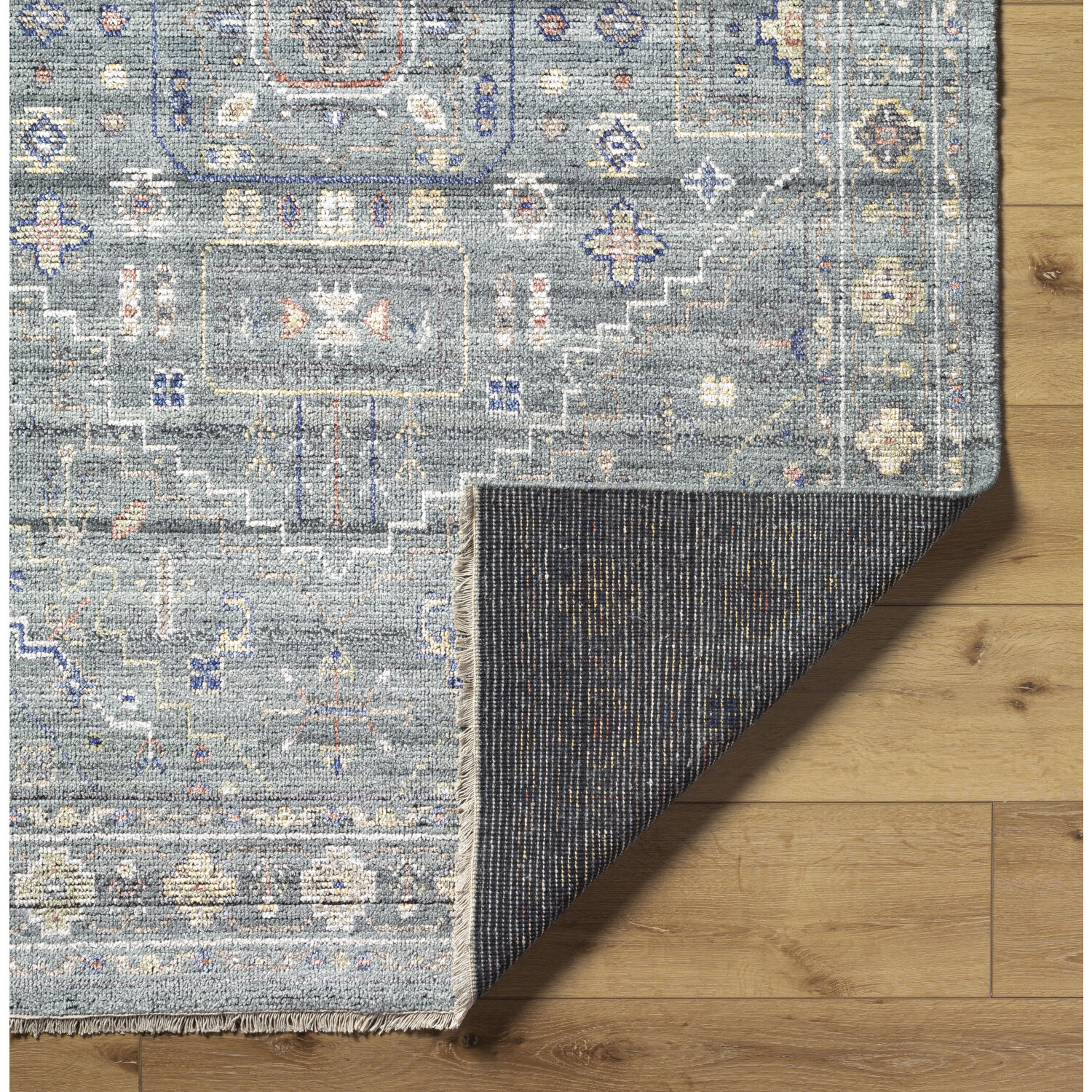 Kushal 108 X 72 inch Slate Rug, Rectangle