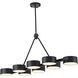 Canada LED 15 inch Black Chandelier Ceiling Light