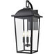 Houston 3 Light 24 inch Powder Coated Black Outdoor Wall Lantern
