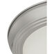 Harmony 1 Light 12 inch Brushed Nickel Flush Mount Ceiling Light