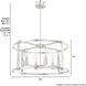 Astwood 6 Light 26 inch Brushed Nickel Chandelier Ceiling Light