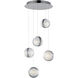 Pulse LED 15 inch Polished Chrome Multi-Light Pendant Ceiling Light