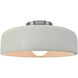 Radiance Collection - Spire LED 10 inch Matte White Semi-Flush Ceiling Light, Form+Finish+Function