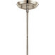 Alvaro 5 Light Polished Nickel Chandelier Ceiling Light, 1 Tier Small