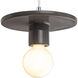 Radiance Collection 1 Light 8 inch Gloss Grey Pendant Ceiling Light