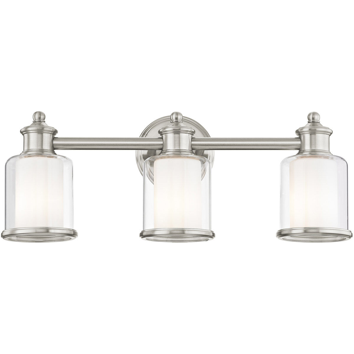 Middlebush 3 Light 24 inch Brushed Nickel Bath Vanity Wall Light
