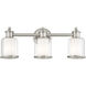 Middlebush 3 Light 24 inch Brushed Nickel Bath Vanity Wall Light