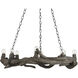 Dunmore 8 Light 37 inch Charbon de Bois Chandelier Ceiling Light