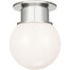 Chapman & Myers Callan LED 9 inch Polished Nickel Flush Mount Ceiling Light