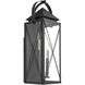 Mystic 4 Light 29.5 inch Matte Black Outdoor Wall Lantern