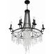 Gabrielle 12 Light 30 inch Matte Black Chandelier Ceiling Light