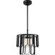 Melody 1 Light 15 inch Flat Black Pendant Ceiling Light