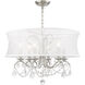 Newcastle 6 Light 24 inch Brushed Nickel Chandelier Ceiling Light