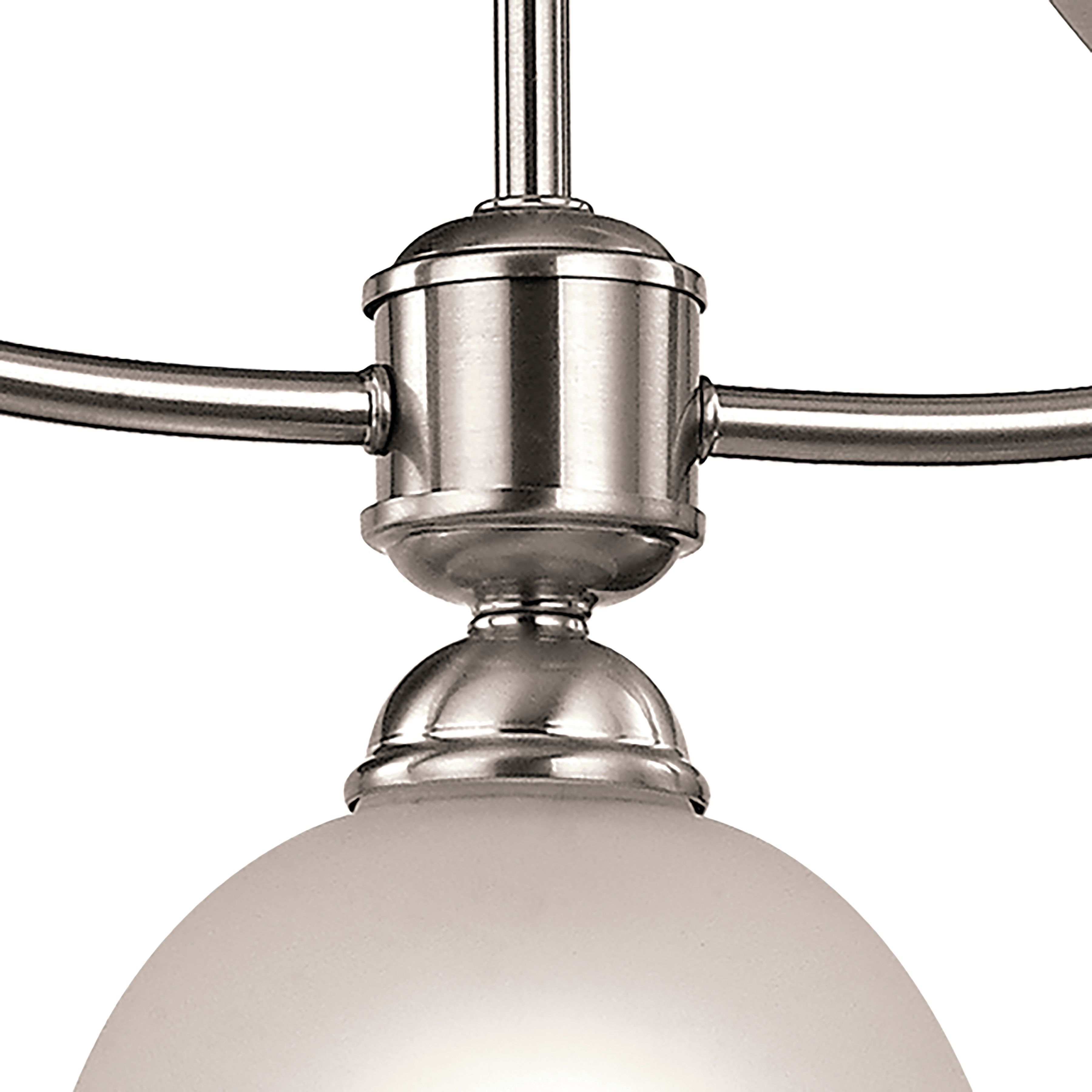Brighton 3 Light 36 inch Brushed Nickel Linear Chandelier Ceiling Light