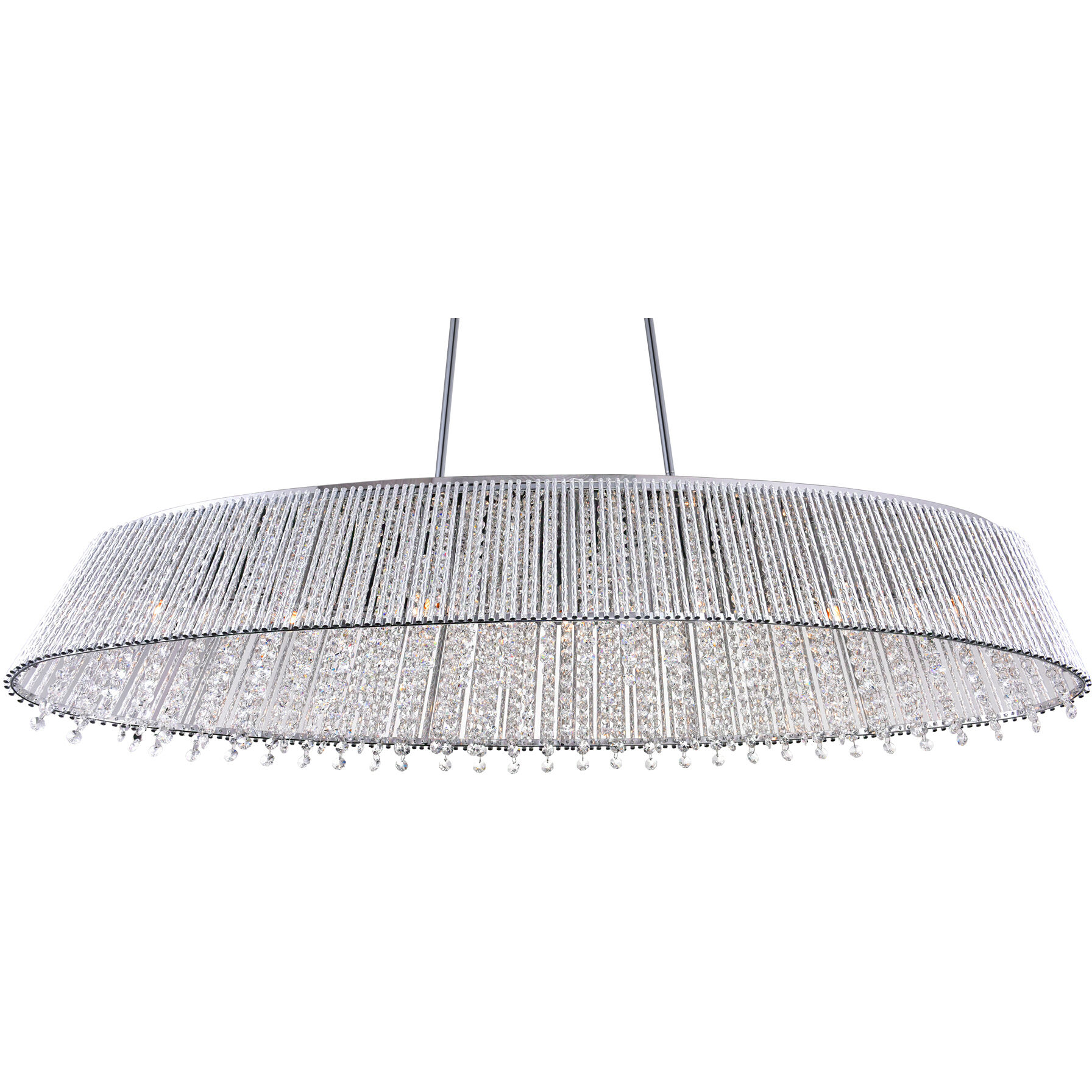 Claire 7 Light 46 inch Chrome Island/Pool Table Light Ceiling Light