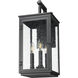 Hartwell 3 Light 19.25 inch Sand Black Outdoor Wall Light