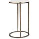 Mercier 25 X 10 inch White Marble and Bronze Accent Table