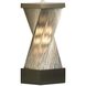 Torque 20 inch 9 watt Satin Nickel and Espresso Table Lamp Portable Light