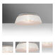 Pica 14 LED 11 inch Flush Mount Ceiling Light in White Sand Glass