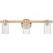 Bedminster 3 Light 24 inch Champagne Gold Vanity Light Wall Light