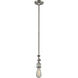 Franklin Restoration Bullet 1 Light 7 inch Brushed Satin Nickel Mini Pendant Ceiling Light in Incandescent, Seedy