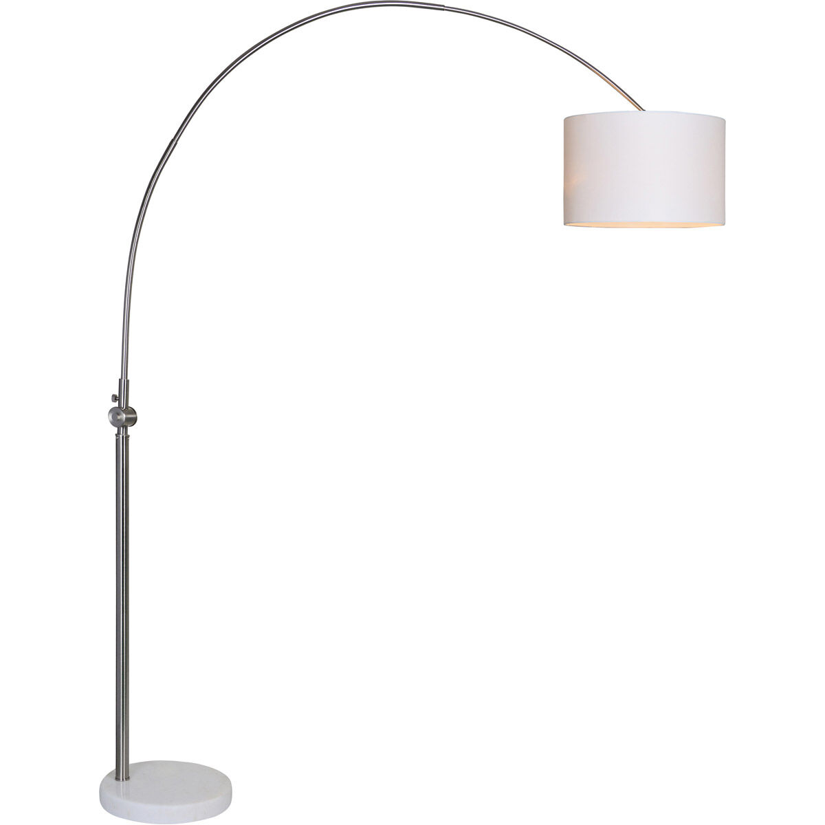 Cassell 82.5 inch 100 watt Brushed Nickel Floor Lamp Portable Light, Small