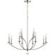 Mila 12 Light 32 inch Polished Nickel Chandelier Ceiling Light