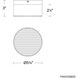 Tuck III LED 5.38 inch White Outdoor Flush Mount