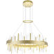 Millipede LED 32 inch Satin Gold Chandelier Ceiling Light