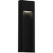 Wavey LED 21 inch Sand Black Outdoor Wall Sconce