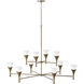Nola 10 Light 48 inch Mystic Luster Chandelier Ceiling Light