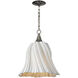 Twirl 1 Light 18 inch Antique Brushed Nickel Pendant Ceiling Light