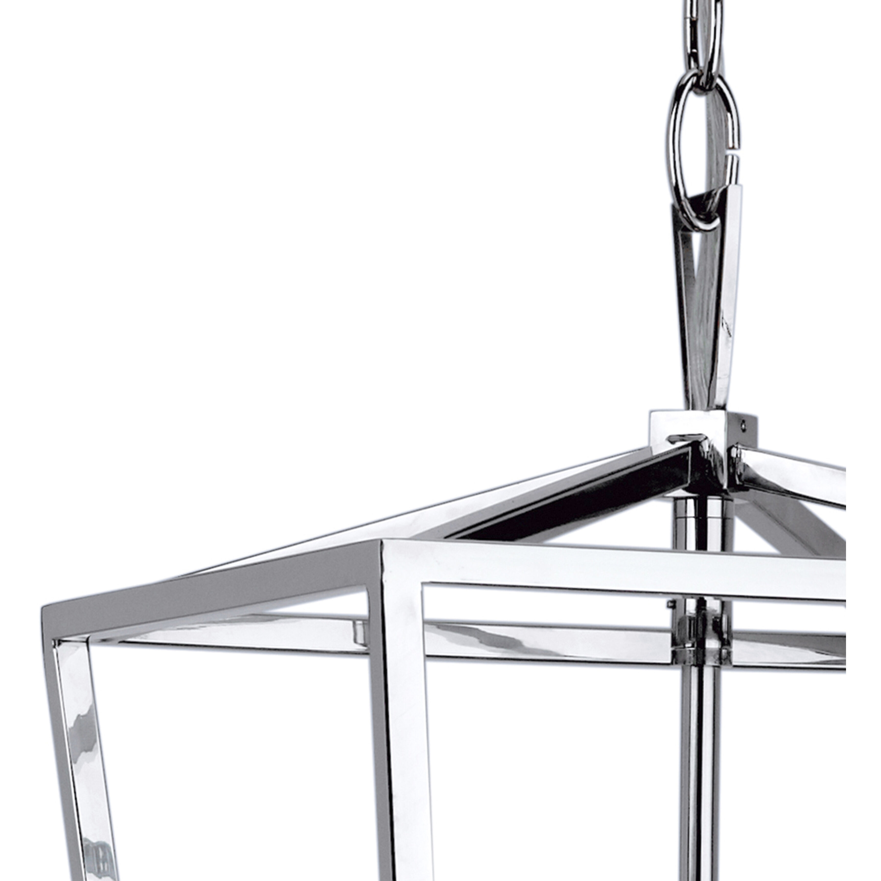 Cage 4 Light 12 inch Polished Nickel Pendant Ceiling Light